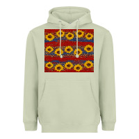 Matcha usa and sunflower pattern Heavyweight Hoodie - Artiststas