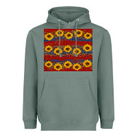 Sage usa and sunflower pattern Heavyweight Hoodie - Artiststas