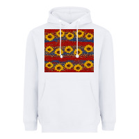 White usa and sunflower pattern Heavyweight Hoodie - Artiststas