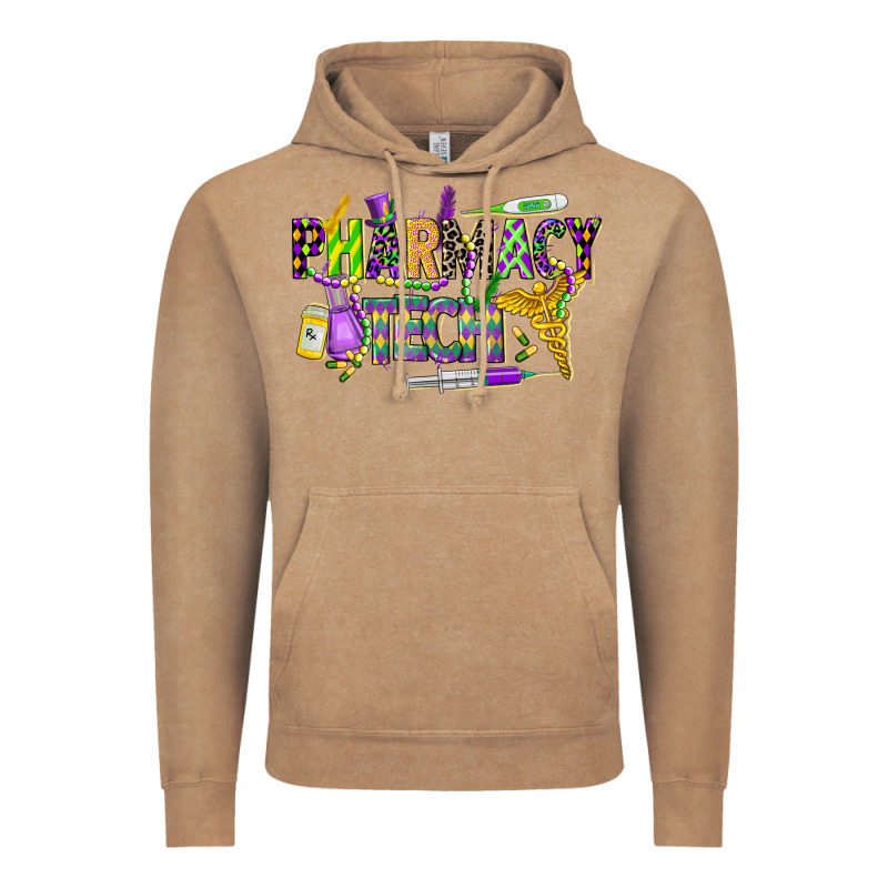 Mardi Gras Pharmacy Tech Vintage Hoodie by CowGirlArtShop | Teevron