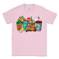 Bubblegum Pink school bus driver coffee cups Classic Tee - NancyCooperArtShop