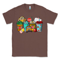 Chestnut school bus driver coffee cups Classic Tee - NancyCooperArtShop