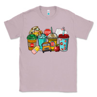 Lilac school bus driver coffee cups Classic Tee - NancyCooperArtShop