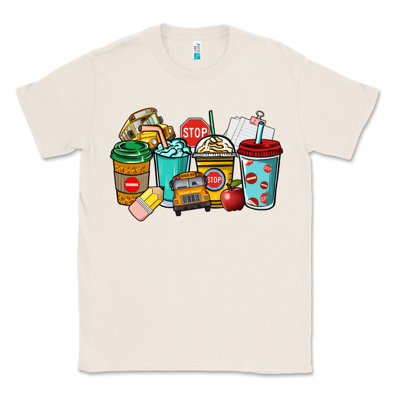School Bus Driver Coffee Cups Classic Tee by NancyCooperArtShop | Teevron