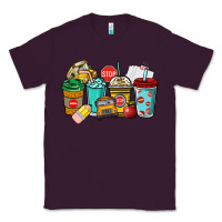 Plum school bus driver coffee cups Classic Tee - NancyCooperArtShop