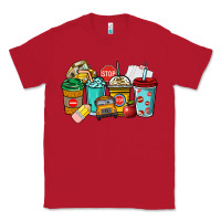 Red school bus driver coffee cups Classic Tee - NancyCooperArtShop