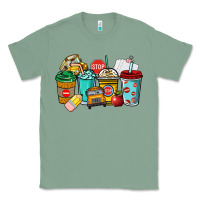 Sage school bus driver coffee cups Classic Tee - NancyCooperArtShop