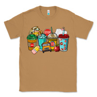 Toasted Coconut school bus driver coffee cups Classic Tee - NancyCooperArtShop