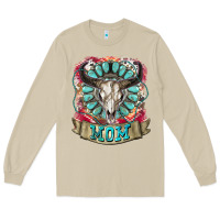 Mushroom Mom Bull Skull Mother's Day Long Sleeve Tee - CowGirlArtShop