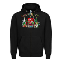 Black hanging with my gnomies Zipper Hoodie - CowhideDigitalArt