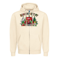 Sandshell hanging with my gnomies Zipper Hoodie - CowhideDigitalArt