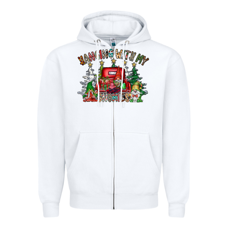 Hanging With My Gnomies Zipper Hoodie by CowhideDigitalArt | Teevron