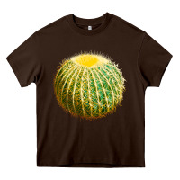 Chocolate Brown Golden Barrel Cactus Heavy Core Tee - LillyAllenDesigns