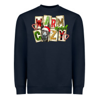 Navy warm and cozy donkey Heavyweight Sweatshirt - FaDigitalArtStudio