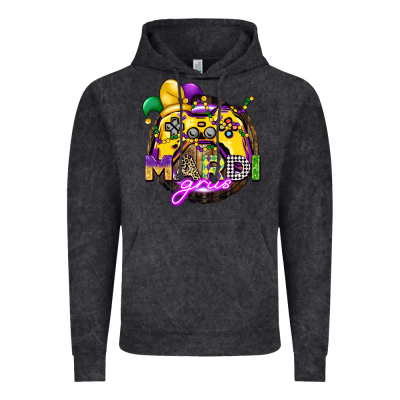 Mardi Gras Gamer Vintage Hoodie by CowGirlArtShop | Teevron