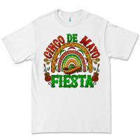 White cinco de mayo fiesta rainbow Premium Tee - BarkalooDesign