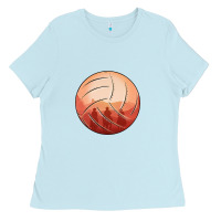 Baby Blue Cowboy Sunset Volleyball Ladies Tee - Bettercallsaul