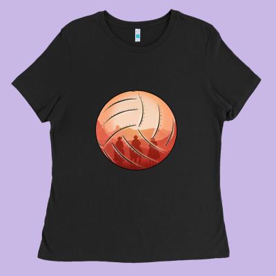 Cowboy Sunset Volleyball Ladies Tee Designed By Bettercallsaul