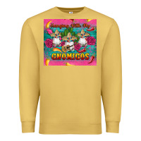 Antique Gold mexican hanging with my gnomigos Premium Sweatshirt - Artiststas