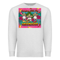 Oatmeal Heather mexican hanging with my gnomigos Premium Sweatshirt - Artiststas