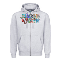 Heather Grey dialysis crew Zipper Hoodie - CowhideDigitalArt