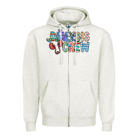Oatmeal Heather dialysis crew Zipper Hoodie - CowhideDigitalArt
