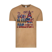 Vintage Camel God Bless America with gnome 4th of july Vintage Tee - HowdyJamesFarm