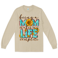 Mushroom Being a Mom makes my life complete Mother's Day Long Sleeve Tee - CowGirlArtShop