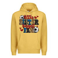 Antique Gold little sister biggest fan soccer Premium Hoodie - Jasminsmagicworld