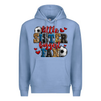 Colony Blue little sister biggest fan soccer Premium Hoodie - Jasminsmagicworld