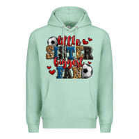 Seafoam little sister biggest fan soccer Premium Hoodie - Jasminsmagicworld