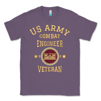 Lavender US Army Combat Engineer Combat Engineer Veteran Gift Classic Tee - minhPixels