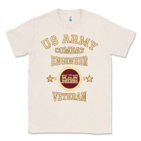 Natural US Army Combat Engineer Combat Engineer Veteran Gift Classic Tee - minhPixels
