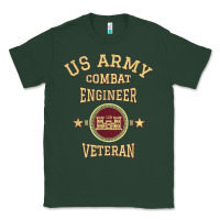 Sports Green US Army Combat Engineer Combat Engineer Veteran Gift Classic Tee - minhPixels