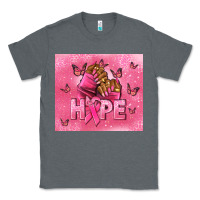 Charcoal Heather hope cancer nails Classic Tee - NancyCooperArtShop