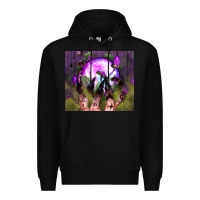 Black witch hand tumbler Premium Hoodie - BundleAndBundleShop