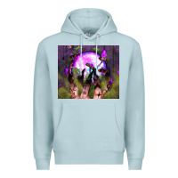 Blue Mist witch hand tumbler Premium Hoodie - BundleAndBundleShop