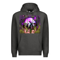 Charcoal Heather witch hand tumbler Premium Hoodie - BundleAndBundleShop