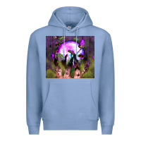 Colony Blue witch hand tumbler Premium Hoodie - BundleAndBundleShop