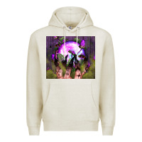 Oatmeal Heather witch hand tumbler Premium Hoodie - BundleAndBundleShop