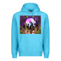 Ocean Blue witch hand tumbler Premium Hoodie - BundleAndBundleShop