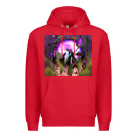 Red witch hand tumbler Premium Hoodie - BundleAndBundleShop