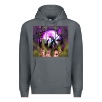 Rock witch hand tumbler Premium Hoodie - BundleAndBundleShop
