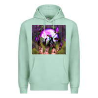 Seafoam witch hand tumbler Premium Hoodie - BundleAndBundleShop