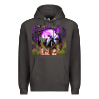 Smoke witch hand tumbler Premium Hoodie - BundleAndBundleShop