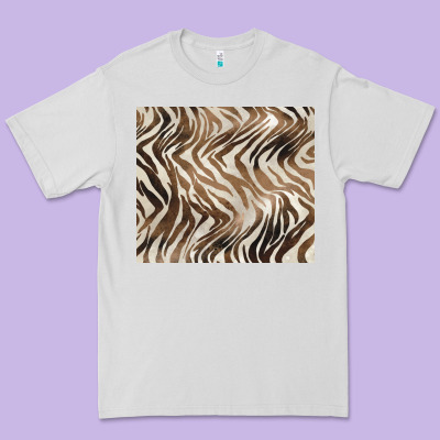 Brown Zebra Premium Tee Designed By Barkaloodesign