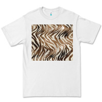 White brown zebra Premium Tee - BarkalooDesign