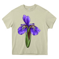 Mossy Iris Flower Heavy Core Tee - LillyAllenDesigns