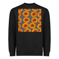 Black african fabric seamless pattern Heavyweight Sweatshirt - BundleAndBundleShop