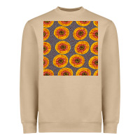 Mushroom african fabric seamless pattern Heavyweight Sweatshirt - BundleAndBundleShop